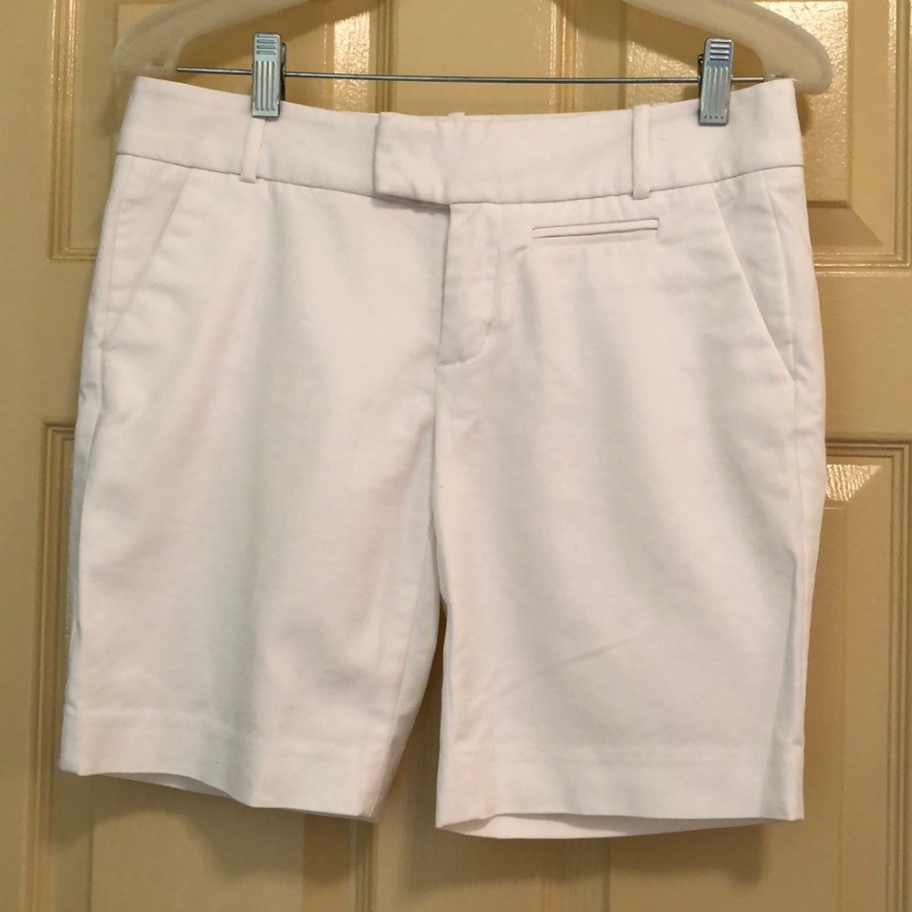 White Calvin Klein walking shorts